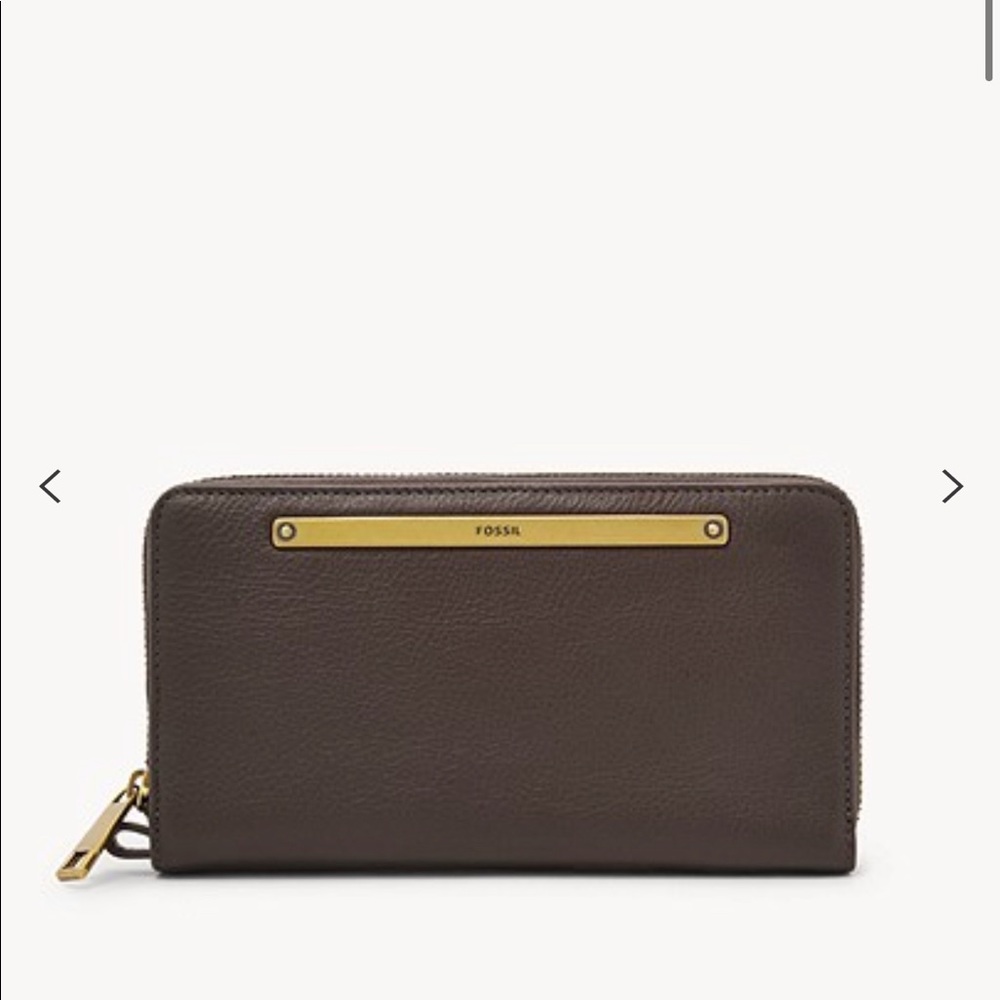 FOSSIL Liza Zip Around Clutch NWT